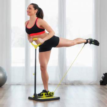 Platformă de fitness cu ghid de exerciții pentru mușchii fesieri şi picioare